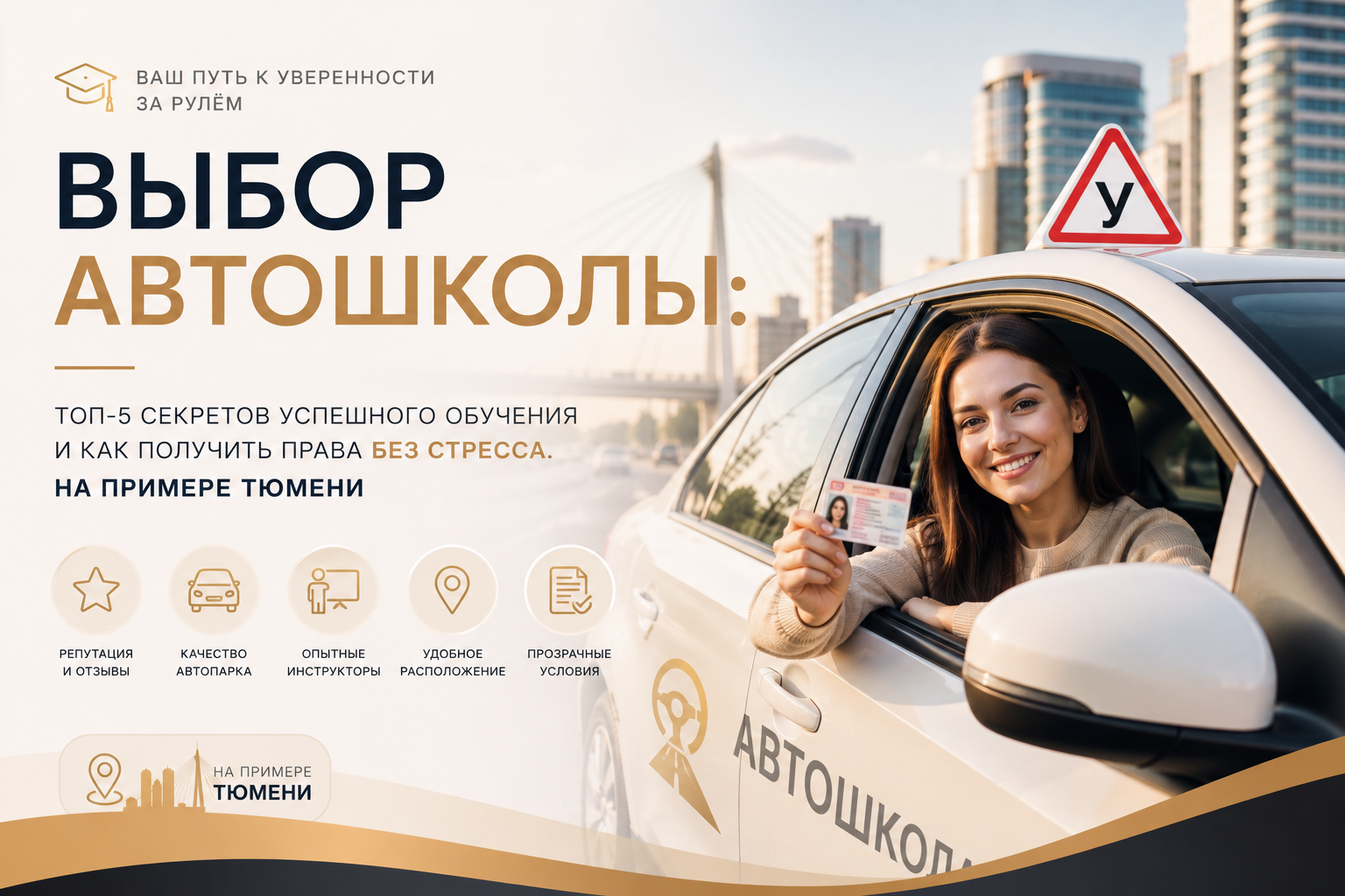 Выбор автошколы: топ-5 секретов успешного обучения и как получить права без стресса. На примере Тюмени